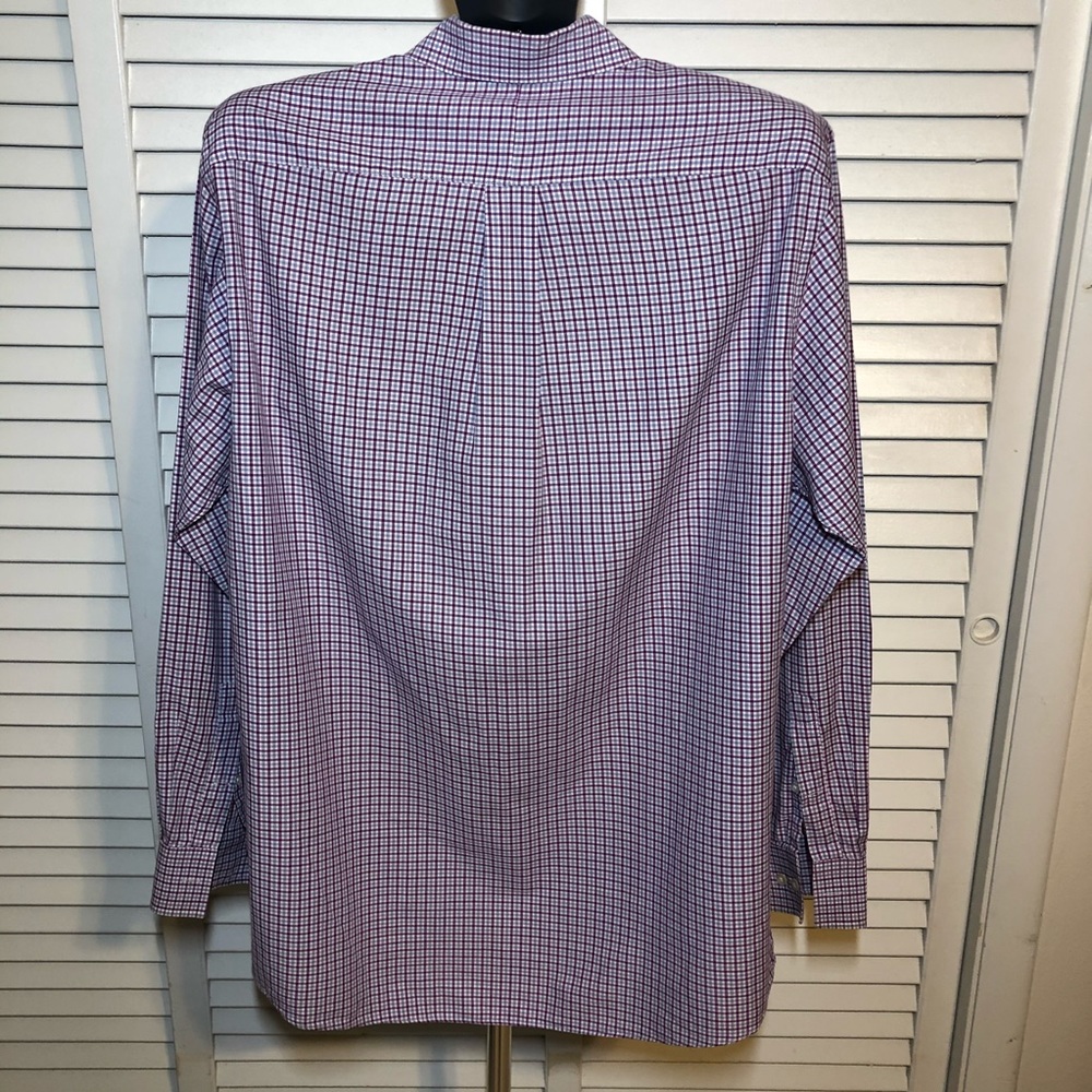 MICHAEL KORS Plaid Fuchsia‎ & Purple Shirt - Picture 4 of 11